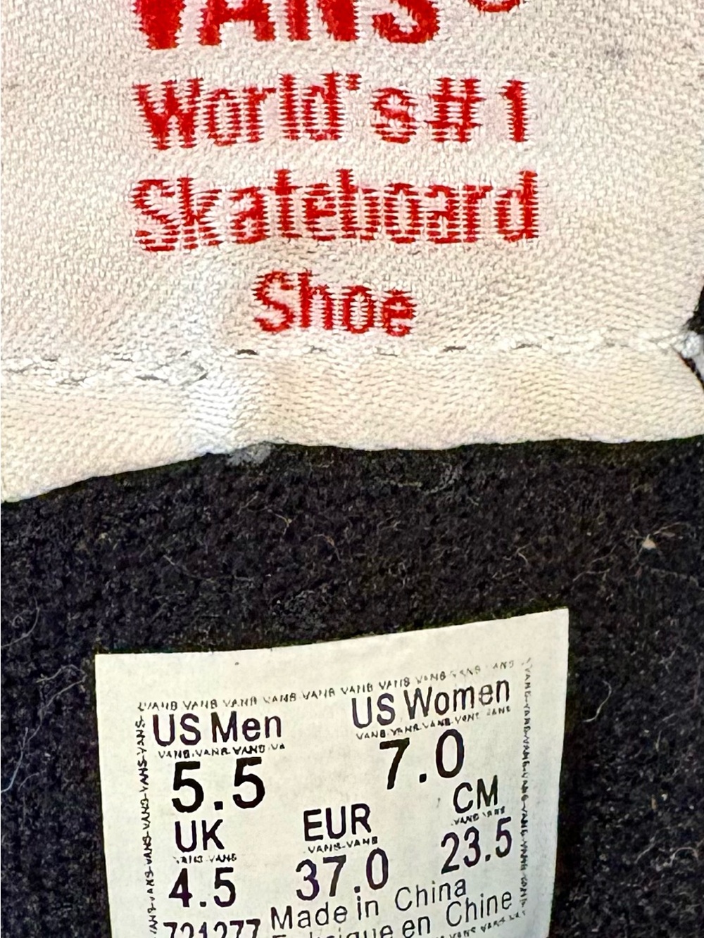 Vans Black and White High-Top Sneakers - Picture 4 of 5